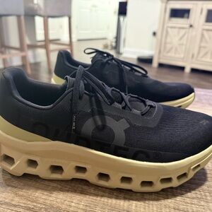 On Running Black and Beige Men's Sneakers